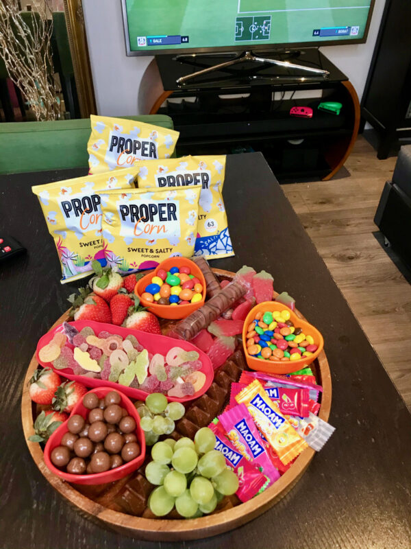Movie night snack board